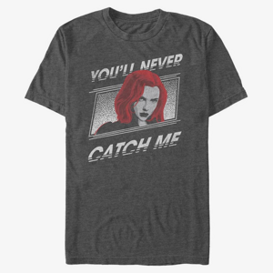 Queens Marvel Black Widow - Never Catch Me Unisex T-Shirt Dark Heather Grey