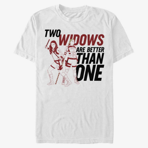 Queens Marvel Black Widow - Two Widows Unisex T-Shirt White