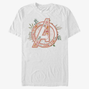 Queens Marvel Classic - Avenger Floral Unisex T-Shirt White