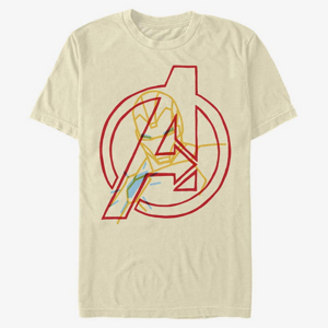 Queens Marvel Classic - IronMan Avengers Men's T-Shirt Natural