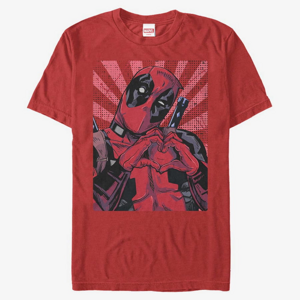 Queens Marvel Deadpool - Close Heart Pool Unisex T-Shirt Red