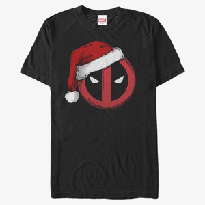 Queens Marvel Deadpool - Deadpool Santa Hat Unisex T-Shirt Black