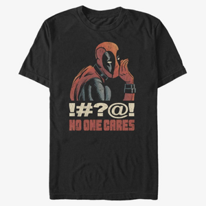 Queens Marvel Deadpool - No One Cares Unisex T-Shirt Black
