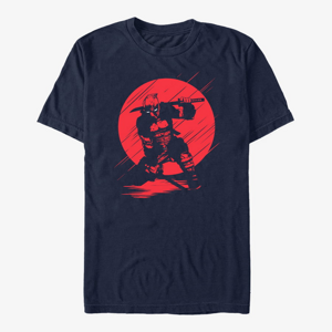 Queens Marvel Deadpool - Silhouette Deadpool Unisex T-Shirt Navy Blue