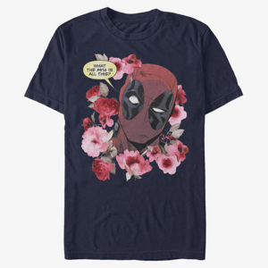 Queens Marvel Deadpool - What is This Unisex T-Shirt Navy Blue