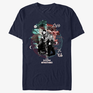 Queens Marvel Doctor Strange in the Multiverse of Madness - Magic Glitch Unisex T-Shirt Navy Blue