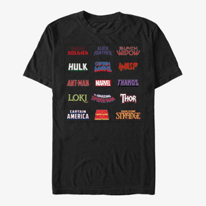Queens Marvel - English Logos Men's T-Shirt Black