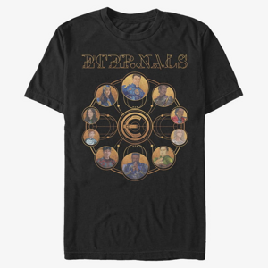 Queens Marvel: Eternals - ETERNALS CIRCULAR GOLD Unisex T-Shirt Black