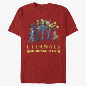 Queens Marvel: Eternals - Group Shot Unisex T-Shirt Red