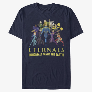Queens Marvel: Eternals - Group Shot Unisex T-Shirt Navy Blue