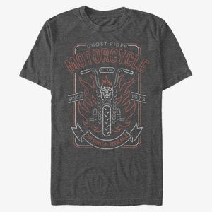 Queens Marvel - Ghost Rider Motorcycle Club Unisex T-Shirt Dark Heather Grey