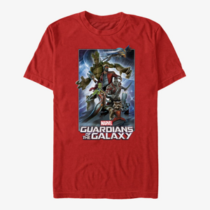 Queens Marvel GOTG Classic - Racoon Gun Unisex T-Shirt Red