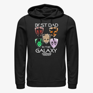 Queens Marvel Guardians Of The Galaxy 2 - Best Galaxy Dad Unisex Hoodie Black