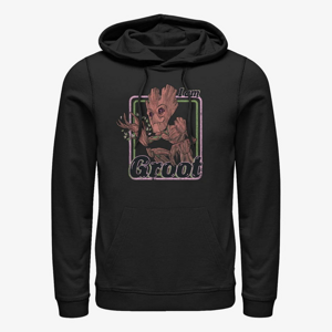 Queens Marvel Guardians Of The Galaxy Classic - THRIFTED GROOT Unisex Hoodie Black