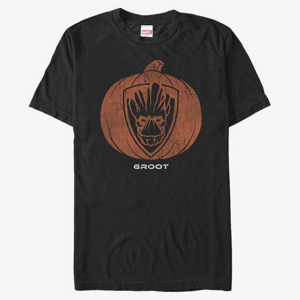 Queens Marvel Guardians Of The Galaxy - Groot Pumpkin Unisex T-Shirt Black