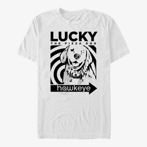Queens Marvel Hawkeye - Lucky Close Up Unisex T-Shirt White