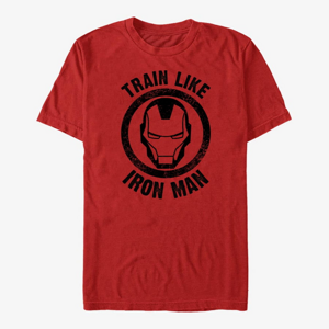 Queens Marvel Iron Man - Built Like... Iron Man Icon Men's T-Shirt Red