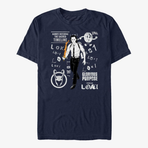 Queens Marvel Loki - Loki Scramble Unisex T-Shirt Navy Blue
