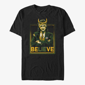 Queens Marvel Loki - Political Motive Unisex T-Shirt Black