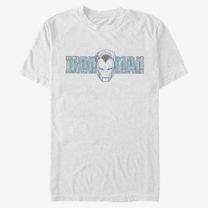 Queens Marvel Other - Ironman Face Men's T-Shirt White
