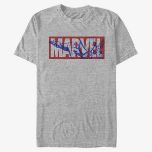 Queens Marvel - Peter Logo Men's T-Shirt Heather Grey