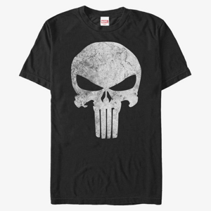 Queens Marvel - Punisher Distressed Skull Men's T-Shirt Black