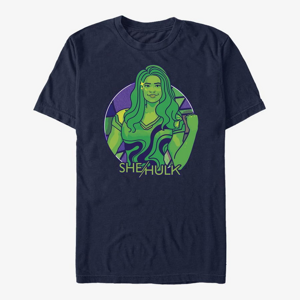 Queens Marvel She-Hulk: Attorney at Law - Color Block Circle Badge Unisex T-Shirt Navy Blue