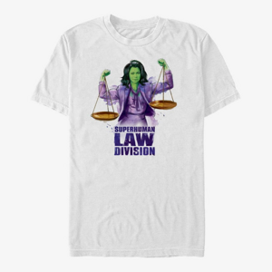 Queens Marvel She-Hulk: Attorney At Law - Superhuman Law Scales Unisex T-Shirt White