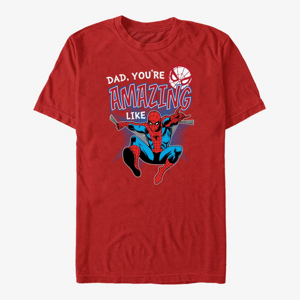 Queens Marvel Spider-Man Classic - Amazing Like Dad Unisex T-Shirt Red