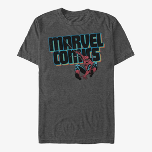 Queens Marvel Spider-Man Classic - MARVEL COMICS Men's T-Shirt Dark Heather Grey
