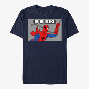 Queens Marvel Spider-Man Classic - Oh Hi There Men's T-Shirt Navy Blue