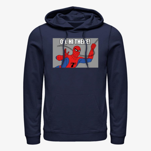 Queens Marvel Spider-Man Classic - Oh Hi There Unisex Hoodie Navy Blue