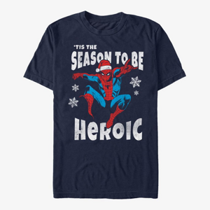 Queens Marvel Spider-Man Classic - Tis The Season Unisex T-Shirt Navy Blue