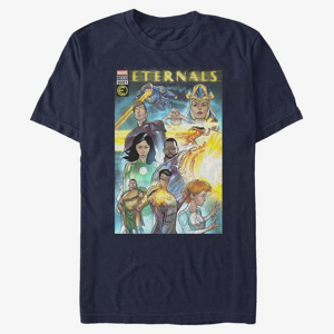 Queens Marvel The Eternals - Comic Cover Unisex T-Shirt Navy Blue