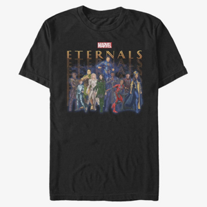Queens Marvel The Eternals - ETERNALS GROUP REPEATING Men's T-Shirt Black