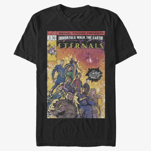 Queens Marvel The Eternals - VINTAGE STYLE COMIC COVER Unisex T-Shirt Black