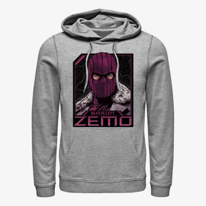 Queens Marvel The Falcon and the Winter Soldier - Badge Of Zemo Unisex Hoodie Heather Grey