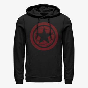 Queens Marvel The Falcon and the Winter Soldier - Red Shield Unisex Hoodie Black