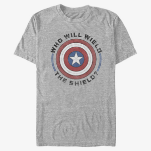 Queens Marvel The Falcon and the Winter Soldier - Wield Shield Unisex T-Shirt Heather Grey