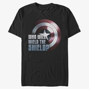 Queens Marvel The Falcon and the Winter Soldier - Wielding the Shield Unisex T-Shirt Black