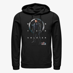 Queens Marvel The Falcon and the Winter Soldier - WINTER SOLDIER GRID TEXT Unisex Hoodie Black