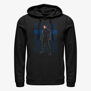 Queens Marvel The Falcon and the Winter Soldier - WINTER SOLDIER REPEATING Unisex Hoodie Black