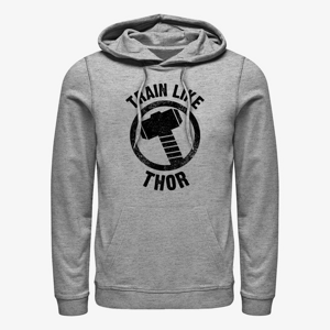 Queens Marvel Thor - Built Like... Thor Icon Unisex Hoodie Heather Grey