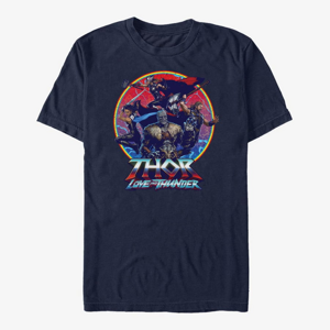 Queens Marvel Thor: Love and Thunder - Group Emblem Unisex T-Shirt Navy Blue