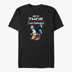 Queens Marvel Thor: Love and Thunder - Rainbow Goats Unisex T-Shirt Black
