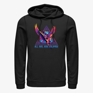 Queens Marvel Thor: Love and Thunder - Valkyrie Triangle Badge Unisex Hoodie Black