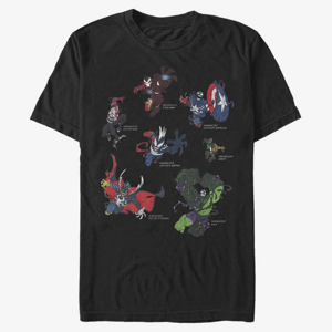 Queens Marvel - Venomized Heros Unisex T-Shirt Black