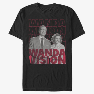 Queens Marvel WandaVision - REPEATING TEXT Unisex T-Shirt Black