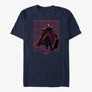 Queens Marvel What If‚Ä¶? - Supreme Text Stack Unisex T-Shirt Navy Blue