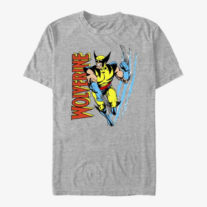 Queens Marvel X-Men - Wolvie Claw Flip Unisex T-Shirt Heather Grey